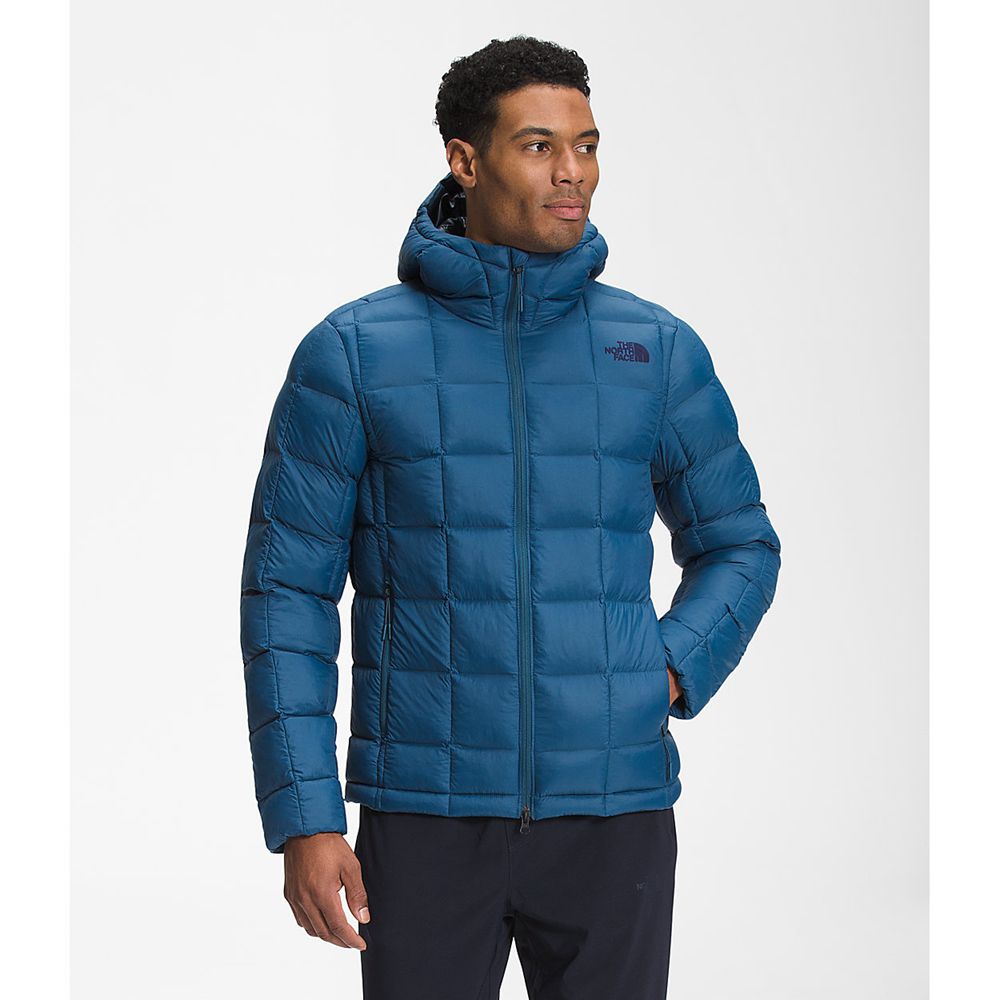 The North Face Hooded Jacket Mens Australia - The North Face Thermoball™ Super Blue (OJI-867904)